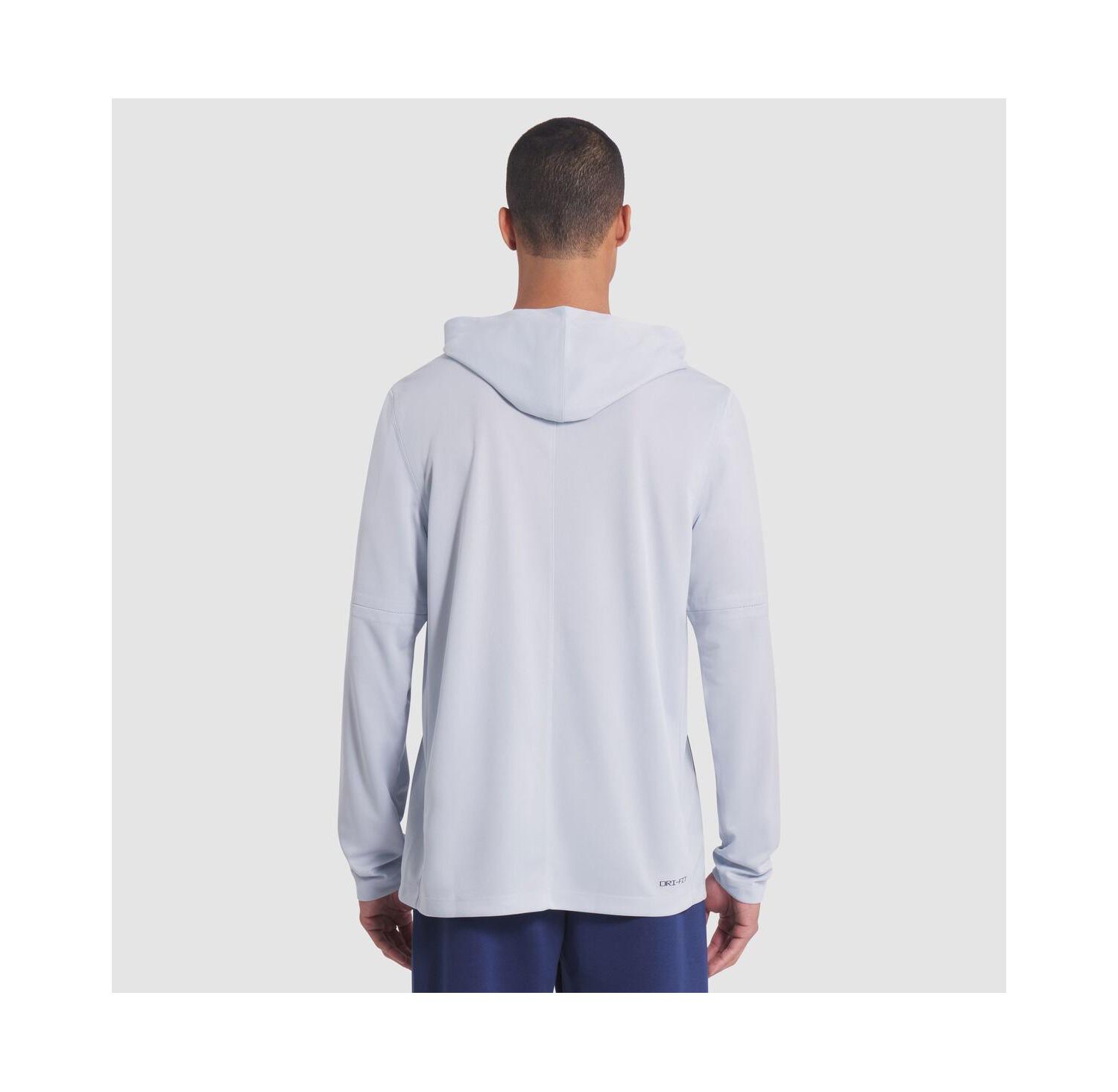 Men's Silver Buffalo Bills 2025 Rivalries Collection Sideline Dri-FIT Long Sleeve Hoodie T-Shirt