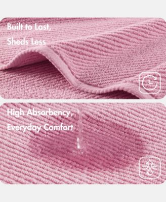 Diagonal Ribbed Cotton 6-Pc. Towel Set