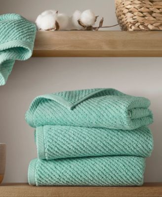 Diagonal Ribbed Cotton 6-Pc. Towel Set