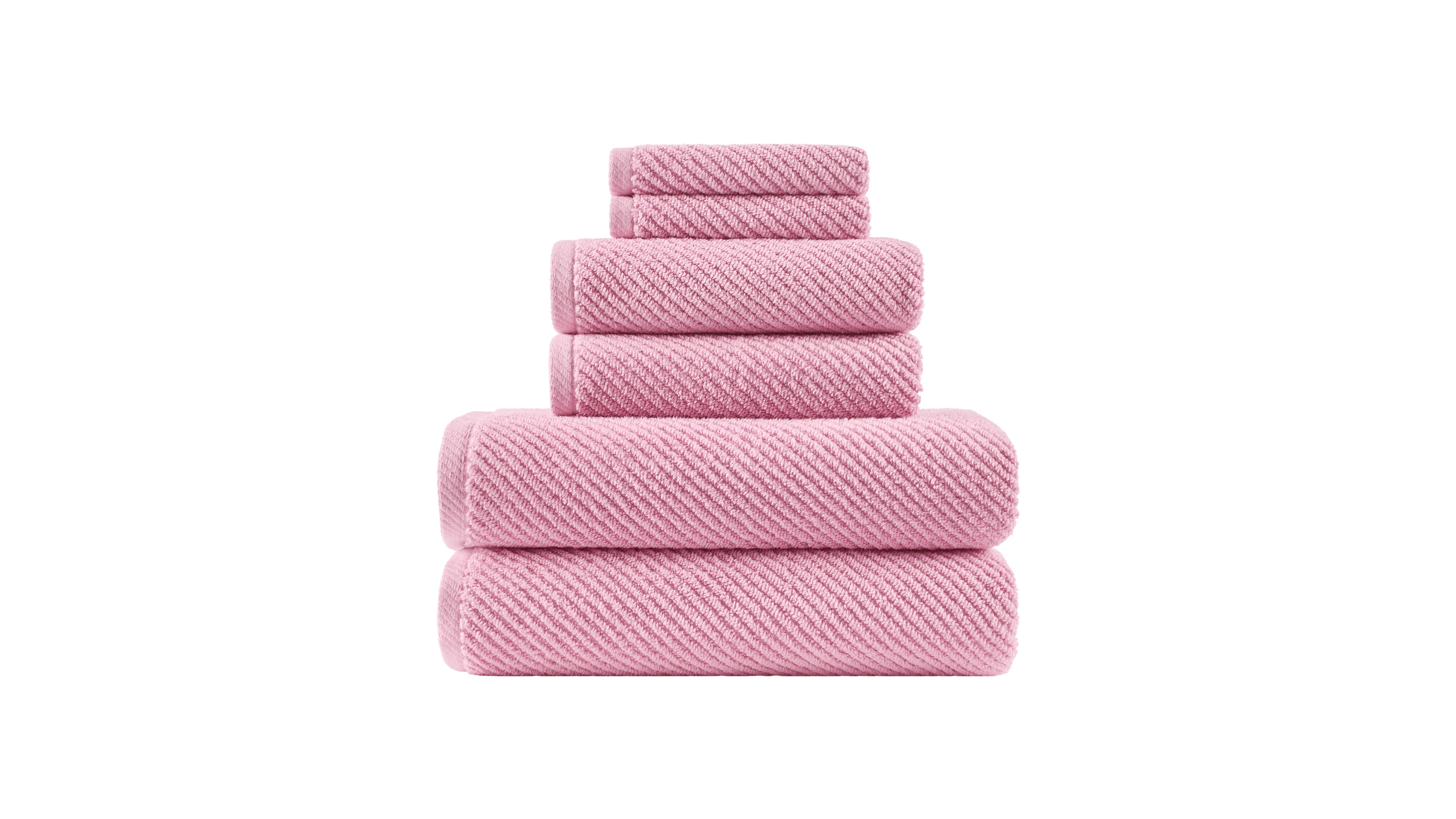 Madison Park Diagonal Ribbed Cotton 6-Pc. Towel Set