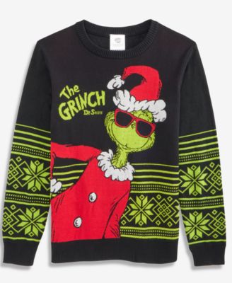 Boys 5-20 Printed Long-Sleeve Sweater