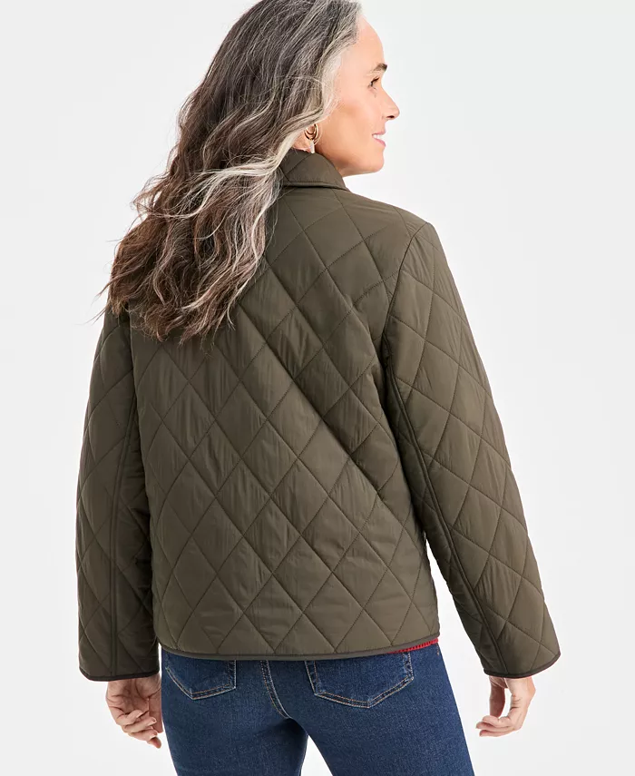 Women's Quilted Utility Jacket - thumbnail 4