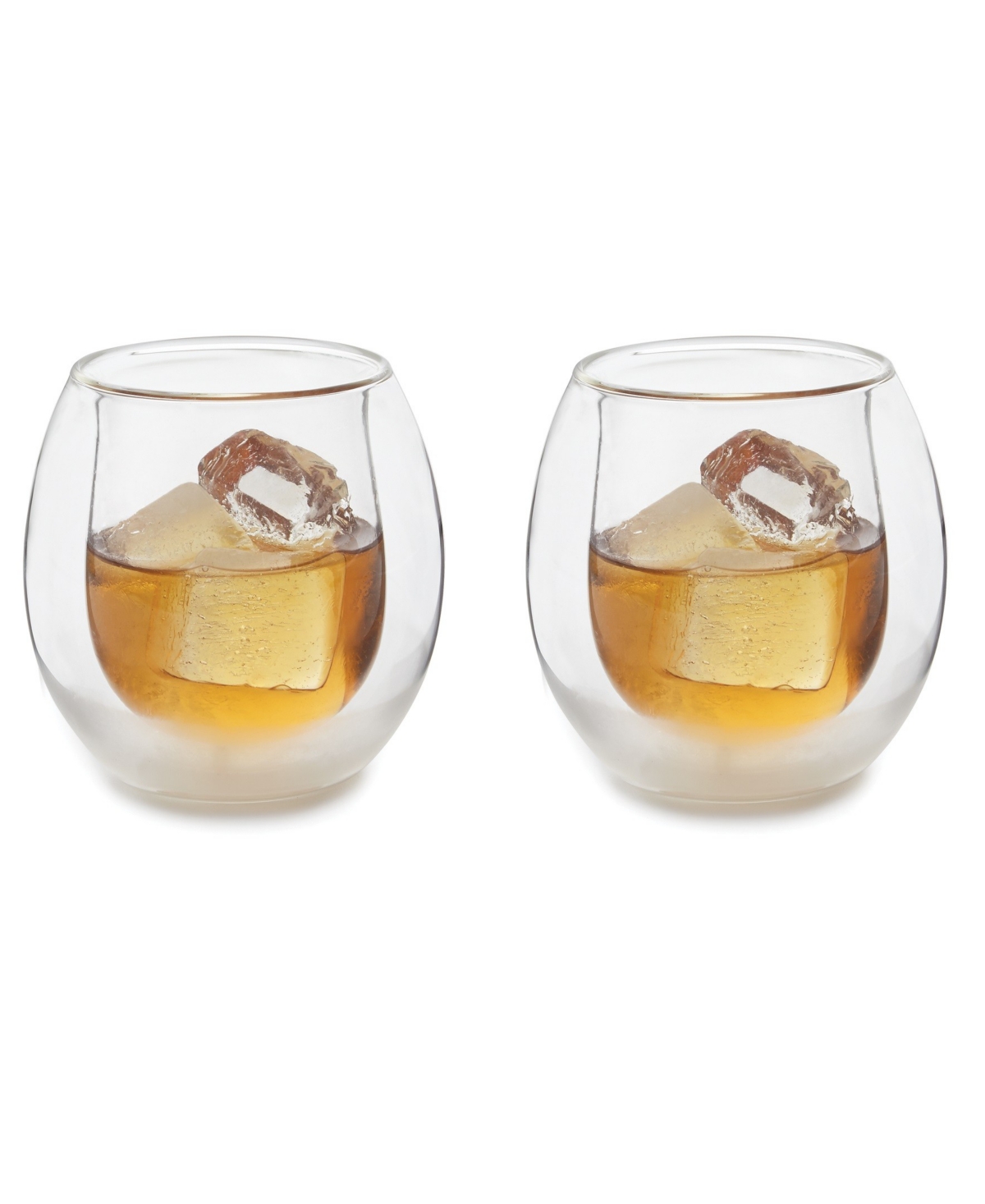 Outset 6 Oz. Whiskey Glasses, Set Of 2 In Transparent