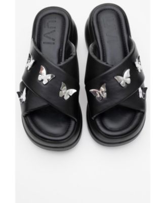 Force Butterfly-Buckle Platform Sandal (Women)