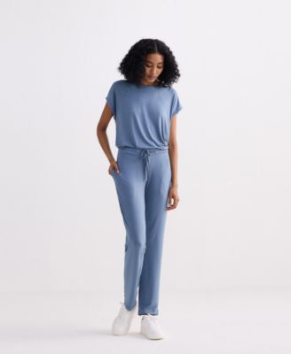 Women's Relaxed Tee Set in Blue