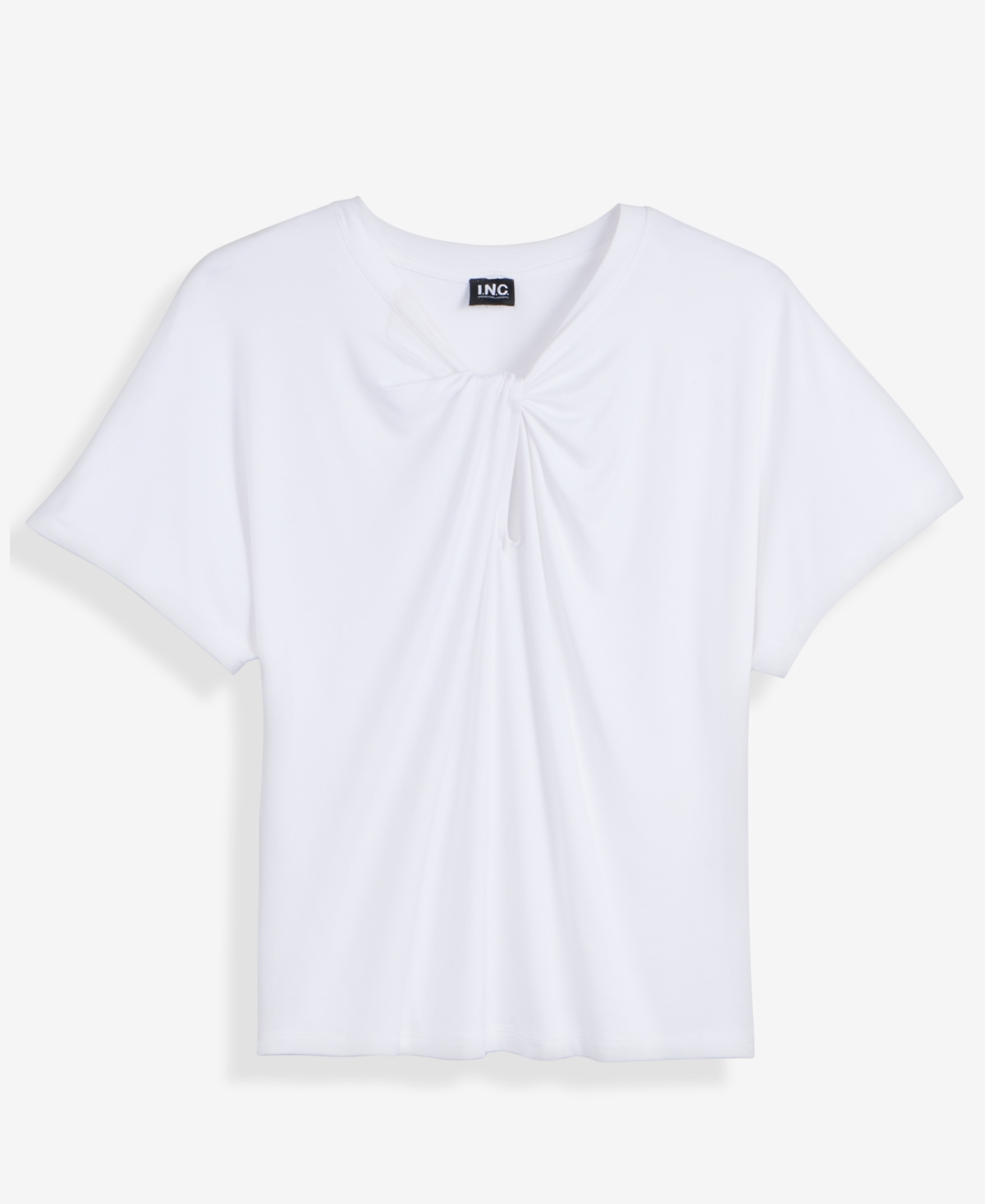 I.n.c. International Concepts Women's Keyhole Drape Shirt, Macy's Exclusive