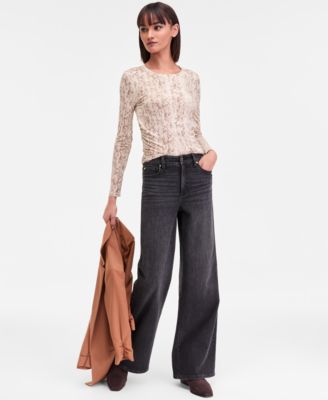 Women's Long-Sleeve Knit Top, Macy's Exclusive