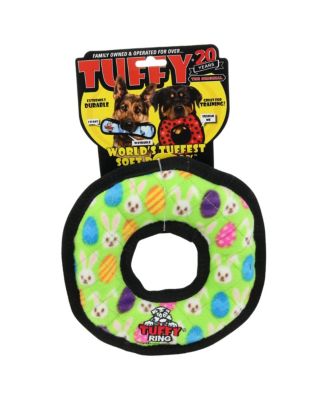 Holiday Medium Ring Egg 2 Pack, Durable Plush Squeaky Dog Toy