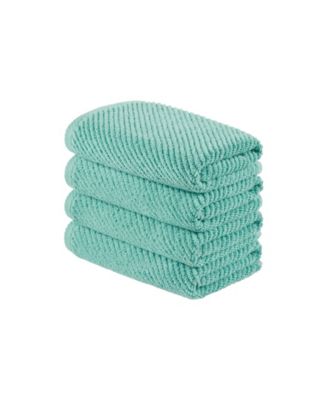 Diagonal Ribbed Cotton 4-Pc. Hand Towel Set