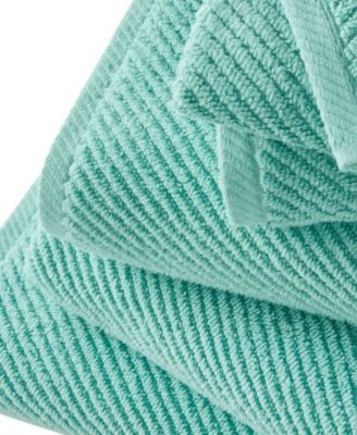 Diagonal Ribbed Cotton 4-Pc. Hand Towel Set