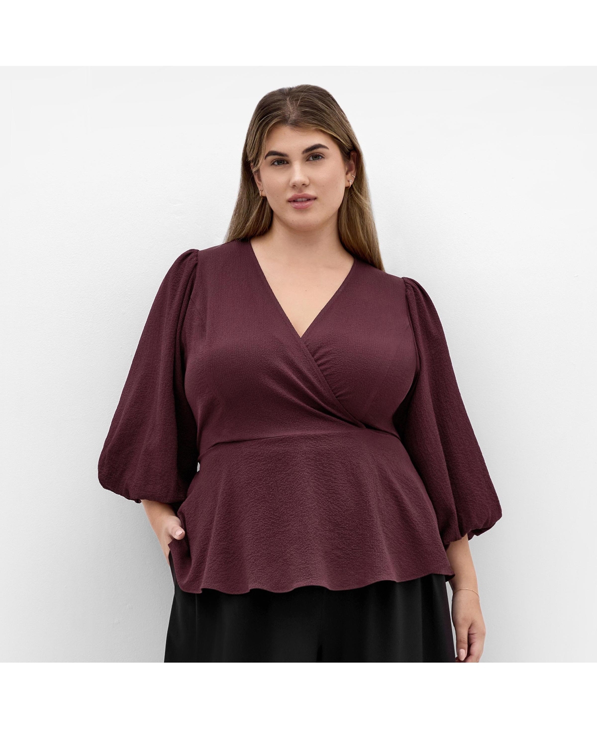 City Chic Women's Celina Peplum Top