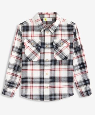 Epic Threads - Boys 5-20 Blaze Plaid Flannel Shirt