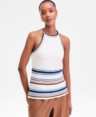 I.N.C. International Concepts - Women's Sleeveless Crochet Sweater