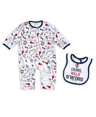 WEAR by Erin Andrews - Baby Boys and Girls Minnesota Twins Sleep Play Set