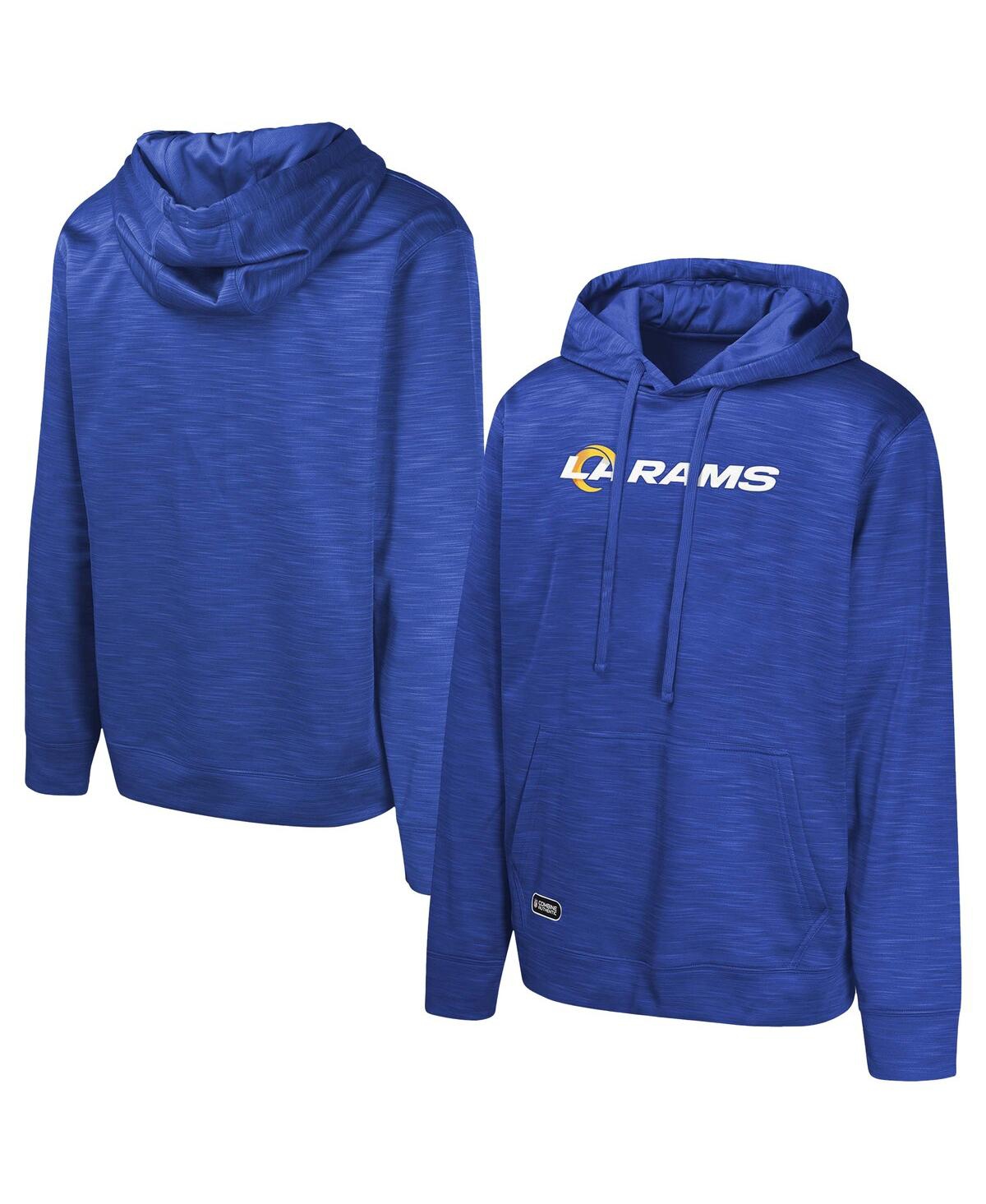 Outerstuff Men's Royal Los Angeles Rams Streak Fleece Pullover Hoodie In Blue