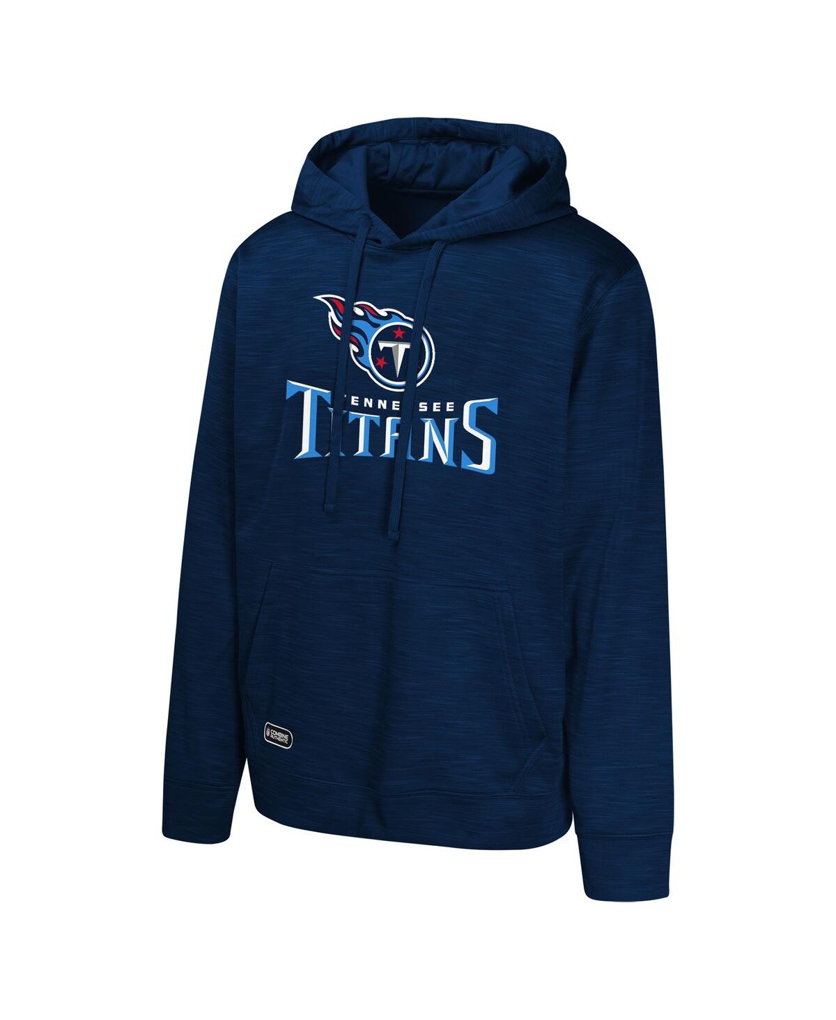 Outerstuff Men's Navy Tennessee Titans Streak Fleece Pullover Hoodie In Blue