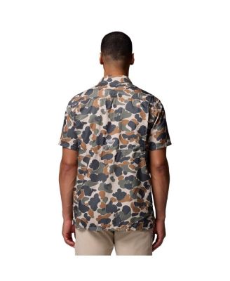 Men's Camo Clemson Tigers Super Slack Tide Omni-Wick Button-Up Shirt
