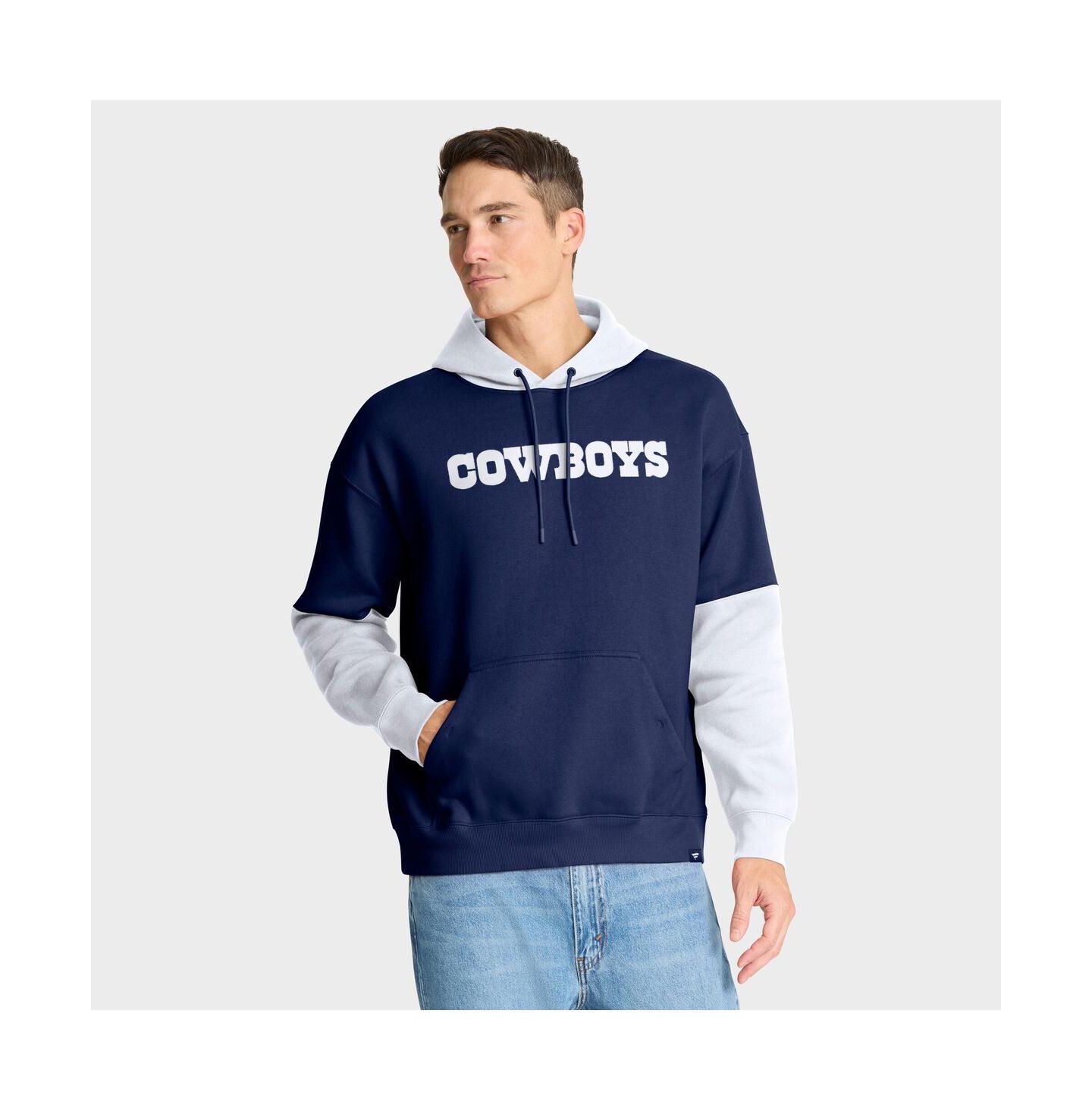 Мужское худи Fanatics Navy Dallas Cowboys Helmet Retro Pullover — фото 2