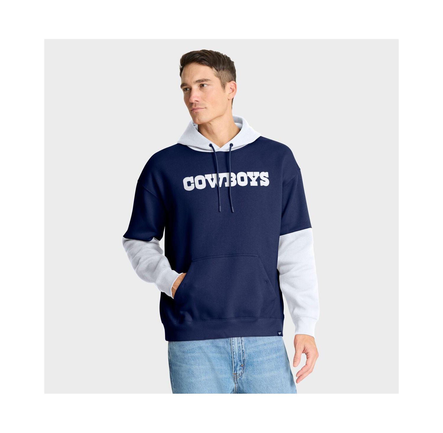 Men's Navy Dallas Cowboys Helmet Retro Pullover Hoodie