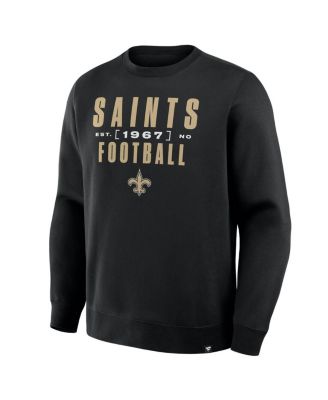 Men's Black New Orleans Saints Powerful Throw Legacy Pullover Sweatshirt