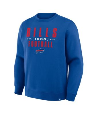 Men's Royal Buffalo Bills Powerful Throw Legacy Pullover Sweatshirt