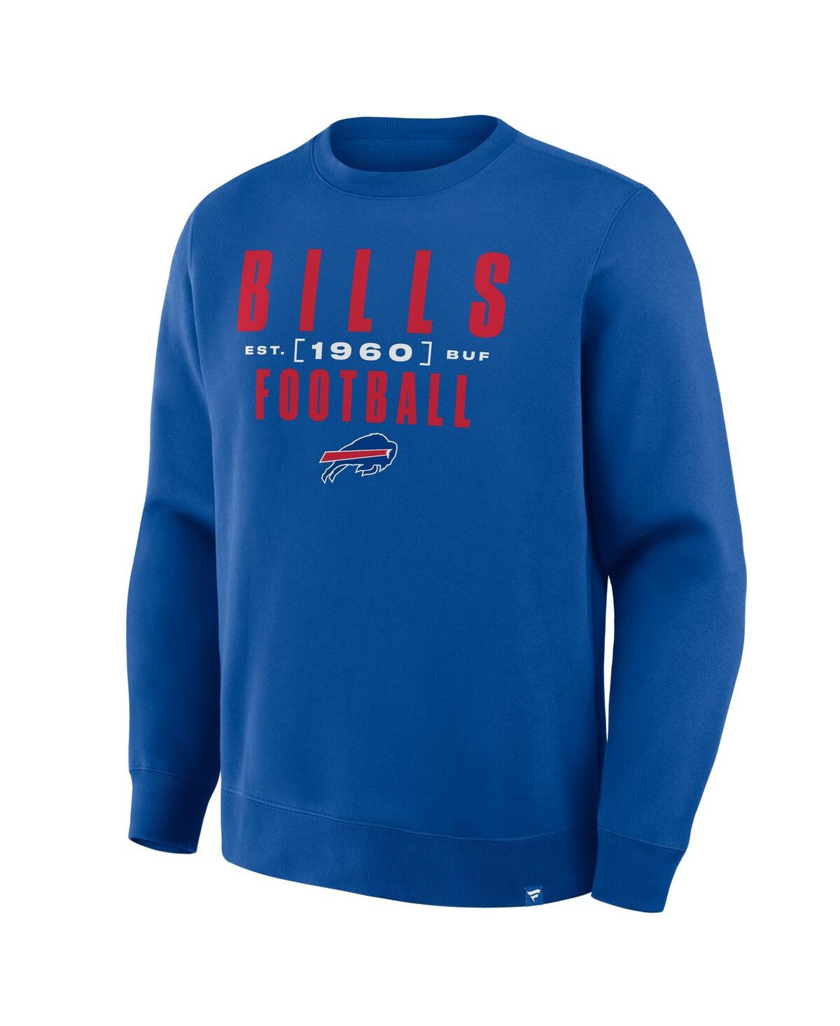 Fanatics Men's Royal Buffalo Bills Powerful Throw Legacy Pullover Sweatshirt