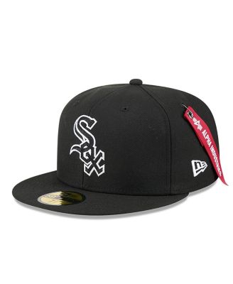 x Alpha Industries Men's Black Chicago White Sox 59FIFTY Fitted Hat