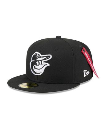 x Alpha Industries Men's Black Baltimore Orioles 59FIFTY Fitted Hat