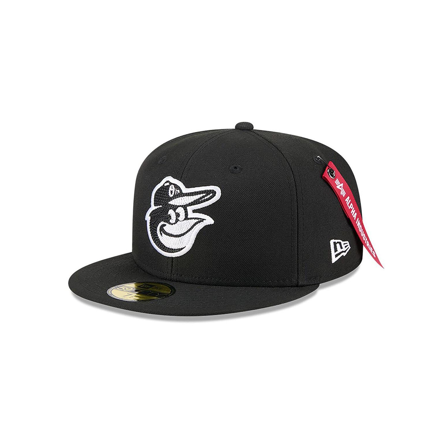 x Alpha Industries Men's Black Baltimore Orioles 59FIFTY Fitted Hat