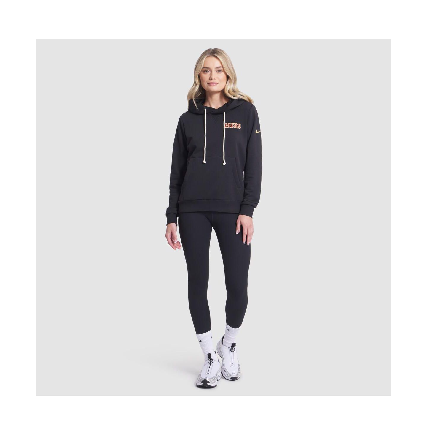 Женское худи Nike Black San Francisco 49ers 2025 Rivalries Collection Standard Issue Sideline Dri-FIT — фото 3
