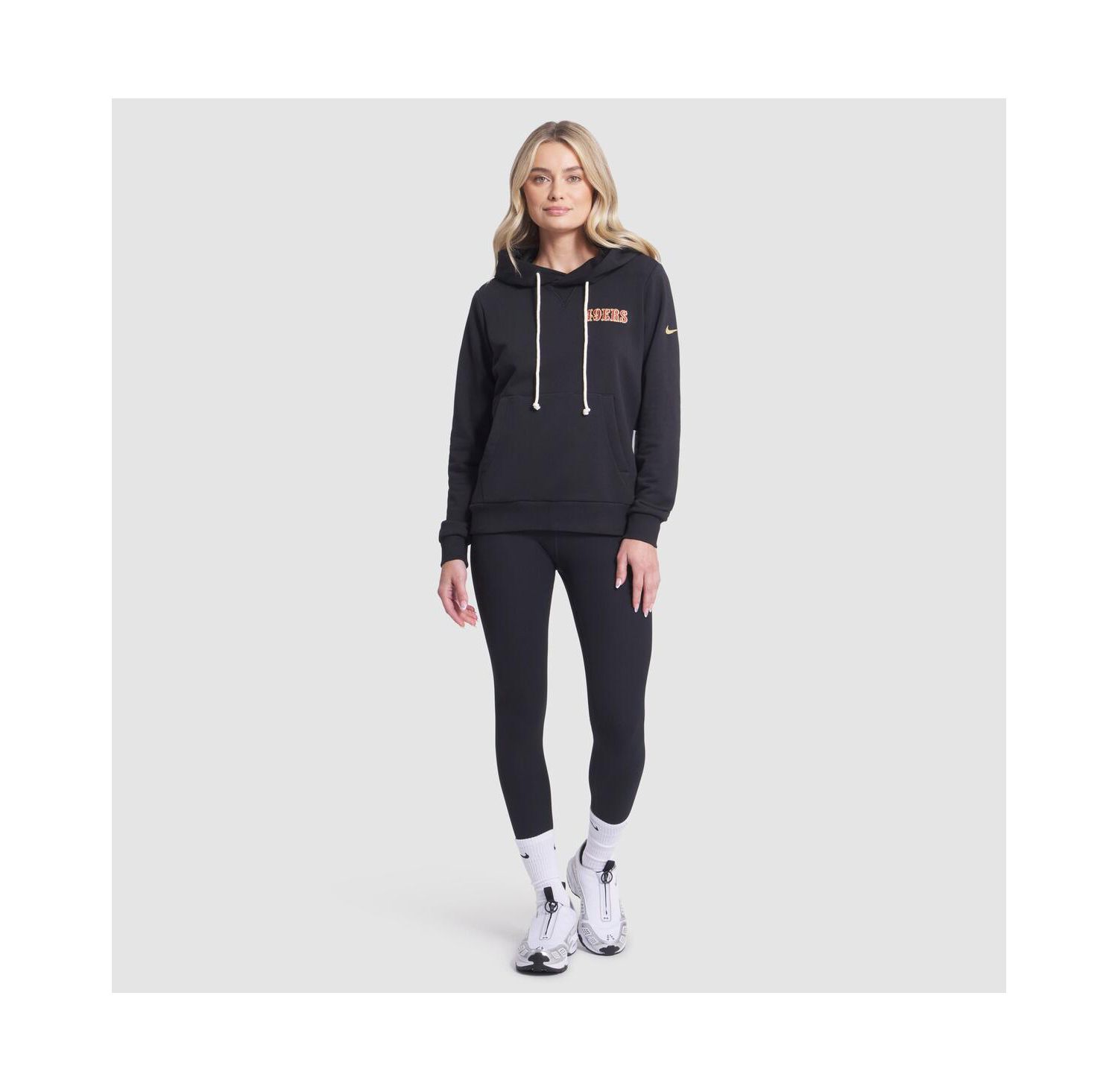 Women's Black San Francisco 49ers 2025 Rivalries Collection Standard Issue Sideline Dri-FIT Hoodie