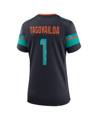 Women's Tua Tagovailoa&nbsp;Pitch Blue Miami Dolphins 2025 Rivalries Collection Game Jersey