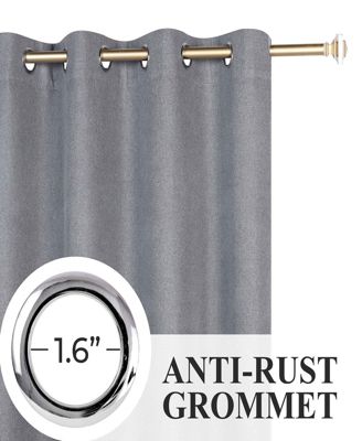 Nyan 100% Blackout Machine Washable Curtains, Set of 2 Panels, 52 X 84