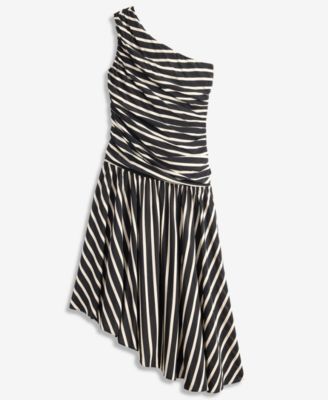 Women's One-Shoulder Asymmetric Hem Dress, Macy's Exclusive