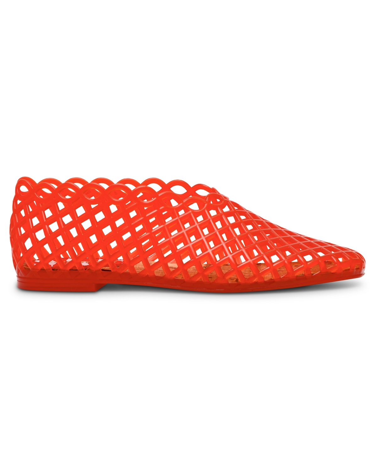 Steve Madden Women's Grove Caged Jelly Slip-on Flats In Red