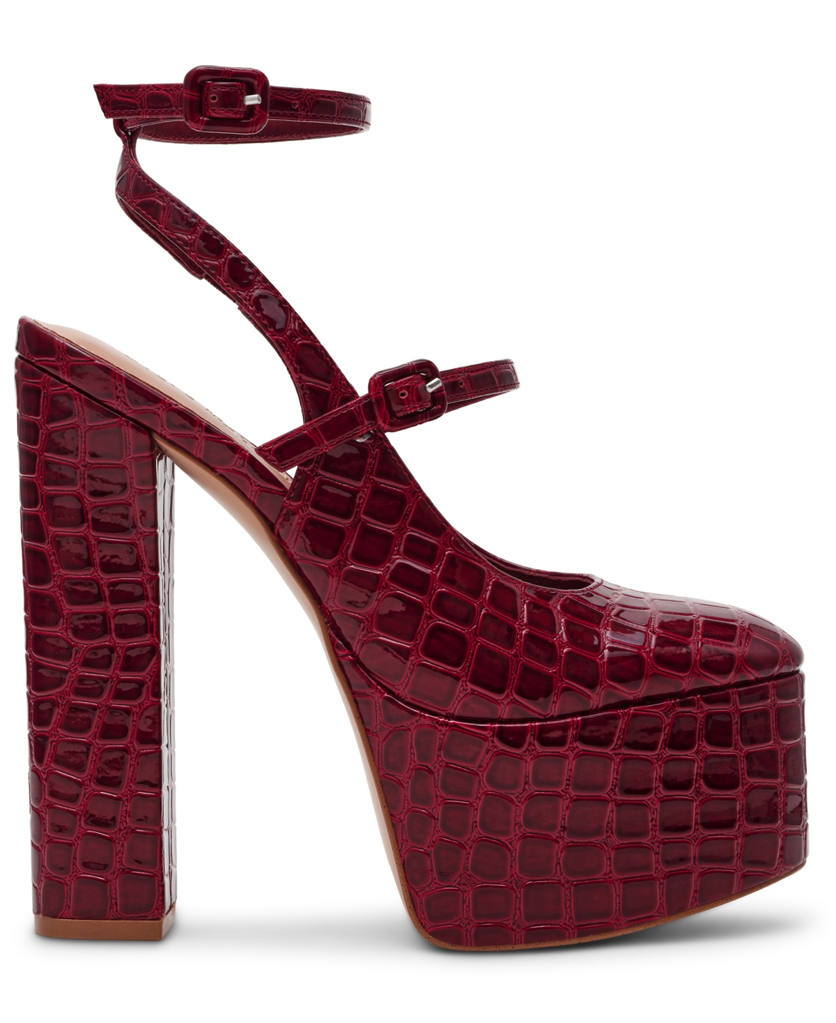 Steve Madden Women's Scotlyn Platform Mary Jane Pumps In Red