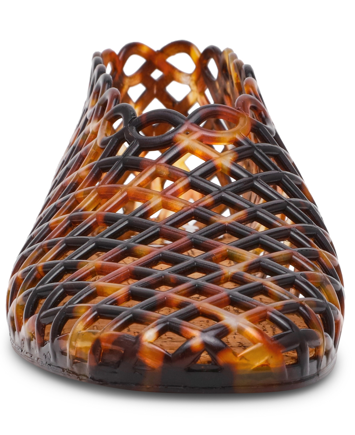 Steve Madden Women's Grove Caged Jelly Slip-on Flats In Brown