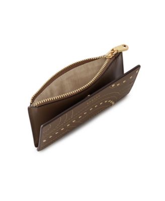 Coin Street Stud Zip Top Wallet