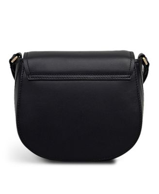 Liverpool Gardens Mini Smooth Leather Flapover Crossbody Bag