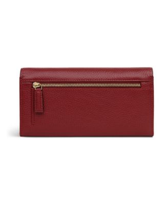 Liverpool Gardens Pebble Leather Flapover Wallet