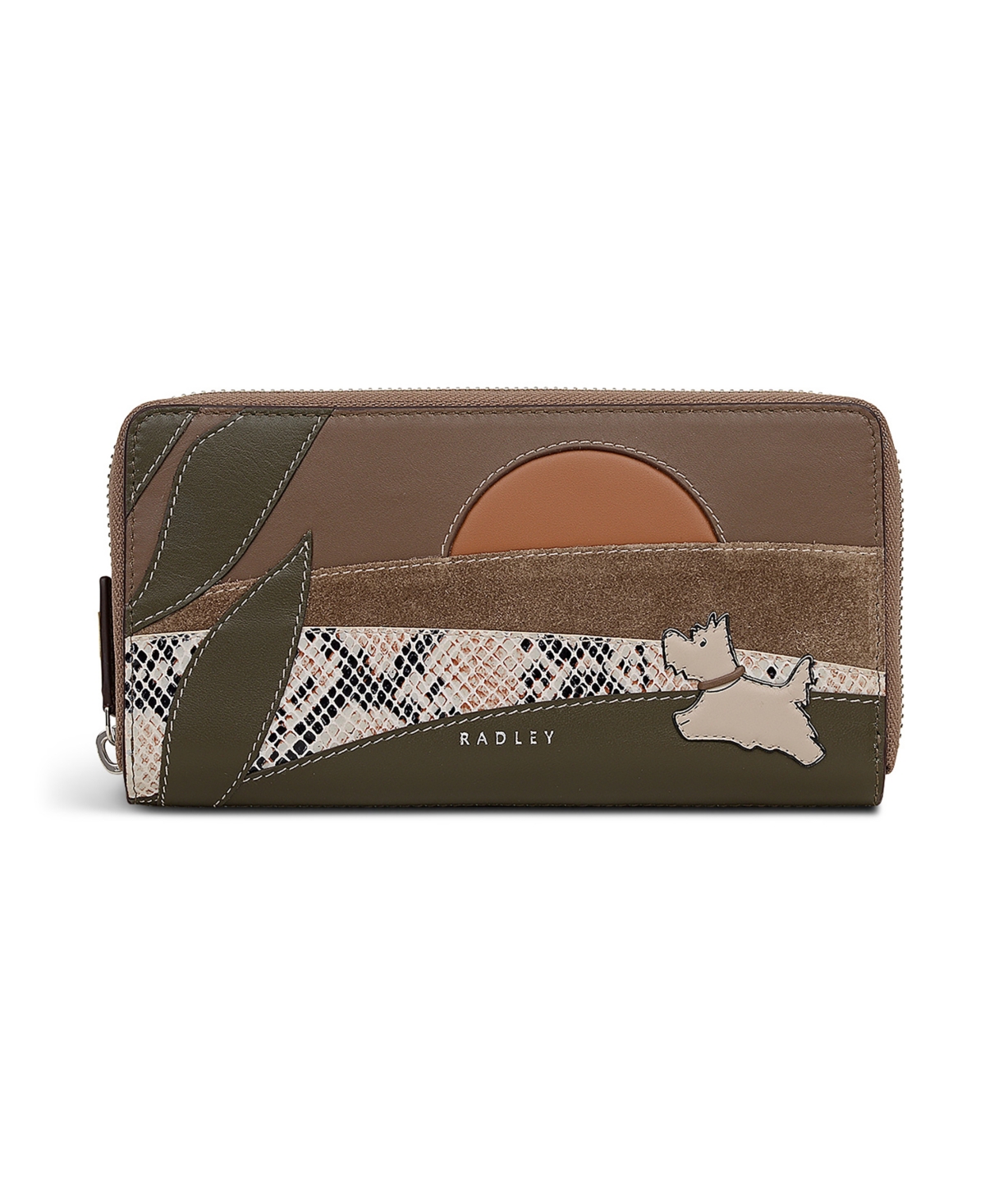 Radley London Over The Hills Zip Around Wallet In Brown