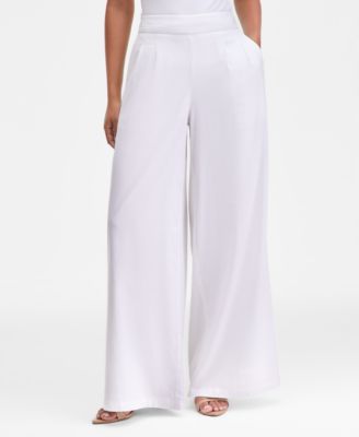 Women's High-Rise Pleated Pull-On Wide-Leg Pants, Macy's Exclusive