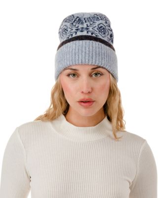 Knit Fairisle Beanie Hat