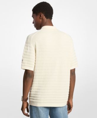 Men's Ribbed Short Sleeve Sweater