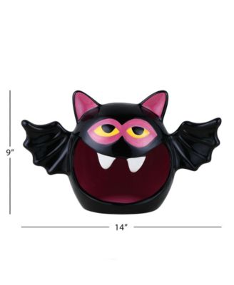9" Motion Activated Ceramic Bat Candy Bowl