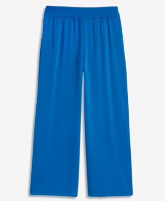 Women's High-Rise Cropped Satin Pants, Macy's Exclusive