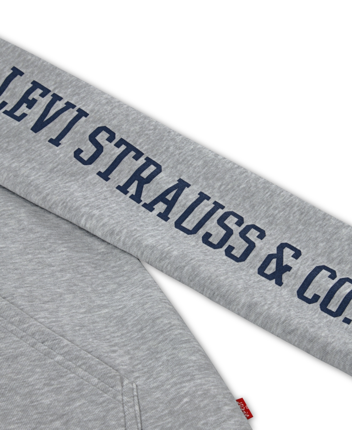 Levi's Boys 8-20 Full Zip Hooded Sweatshirt In Gray