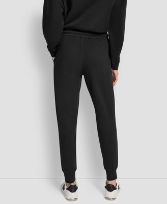 Women's Stacked Mini Rhinestone Logo Relaxed Cuff Jogger