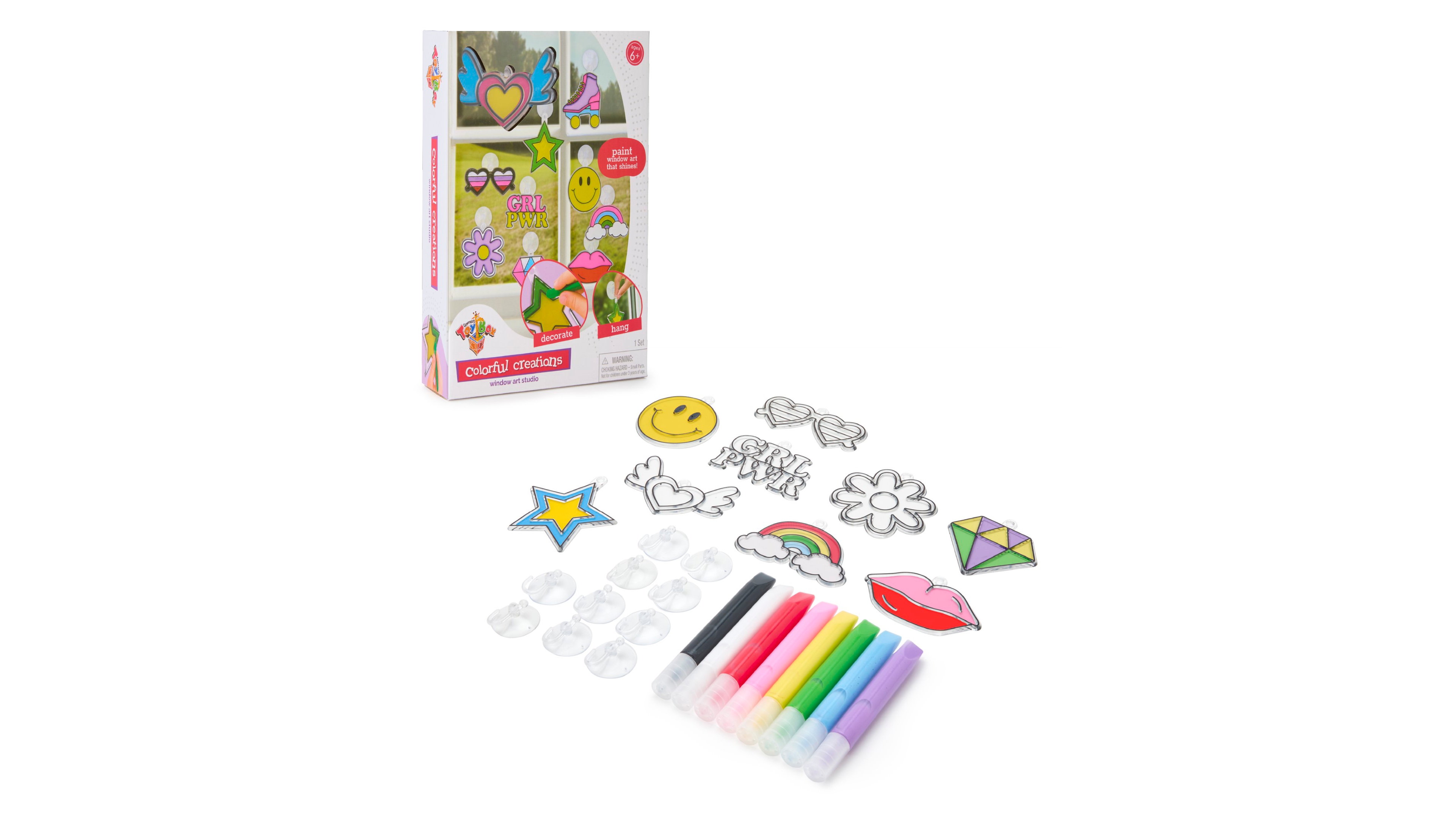 Geoffrey's Toy Box Colorful Creations Window Art Studio