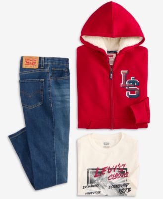 Big Boys Zip Hoodie, T-Shirt & 511 Slim-Fit Stretch Performance Jeans